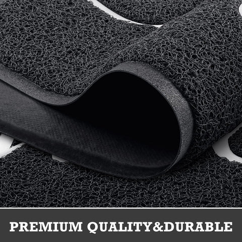 CozyBounty low-profile entry rug fits under doors smoothly