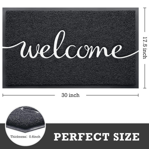 CozyBounty outdoor door mat with non-slip design for busy entrances