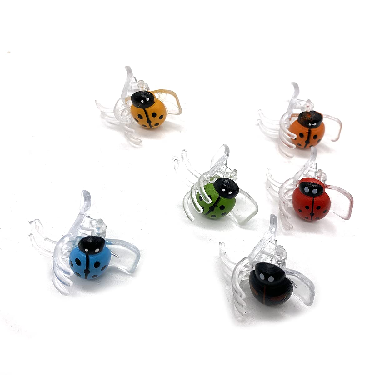 Cozyou colorful ladybug clip on stems for tomato support.