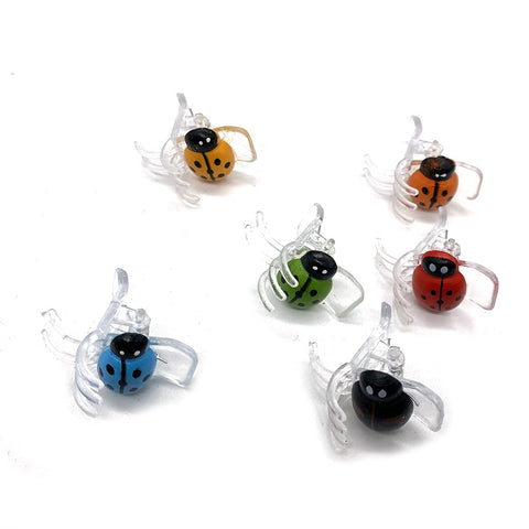 Cozyou colorful ladybug clip on stems for tomato support.