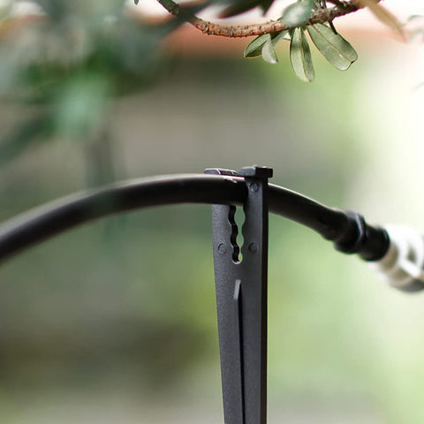 cozyou irrigation stakes for 4mm/7mm tubing fits tightly to keep lines steady