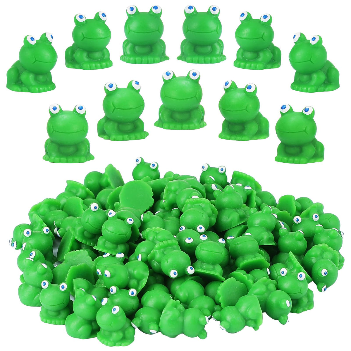 CozyWhimsy 80Pcs mini frog figurines for fairy gardens and planters