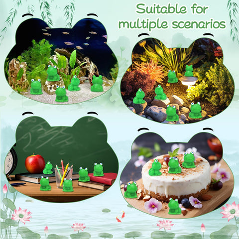 CozyWhimsy 80-piece frog set for DIY garden dioramas
