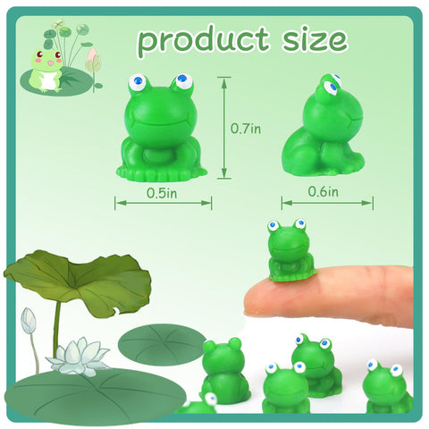 CozyWhimsy green frog figurines add whimsy to terrariums and displays