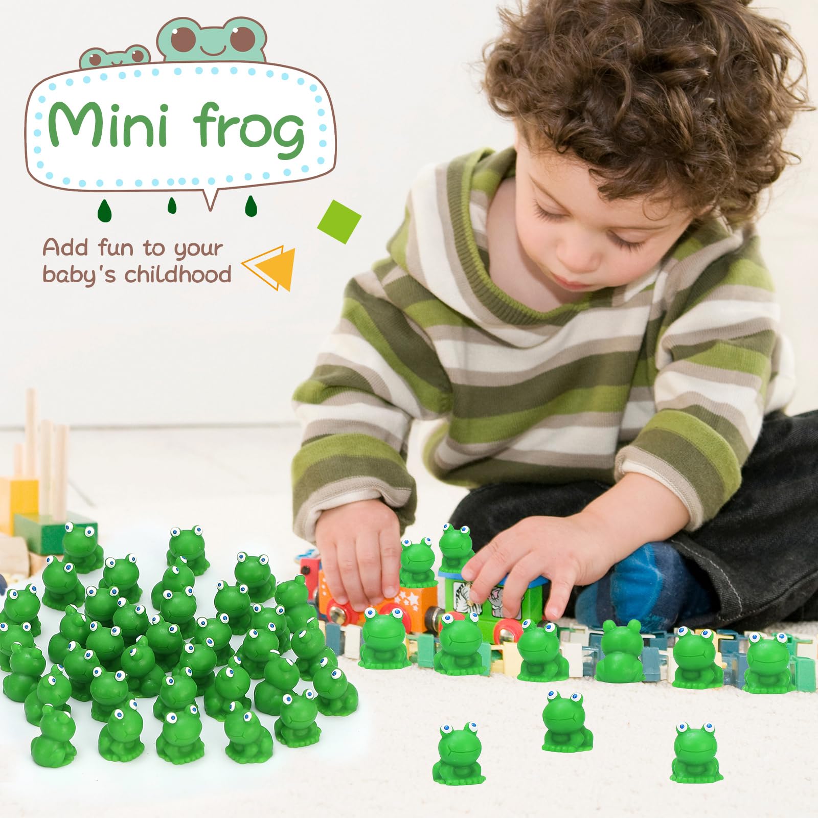 CozyWhimsy mini frog decor for succulents and planters