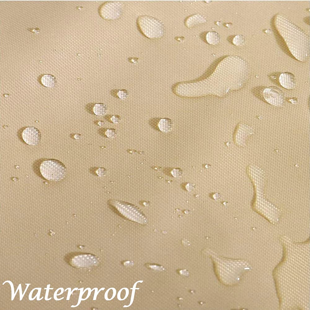 Cozzka waterproof patio furniture cover keeps your surface dry during showers.