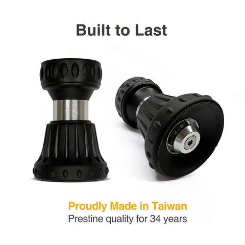 Cyprium versatile garden nozzle ideal for cars, patios, and driveways.