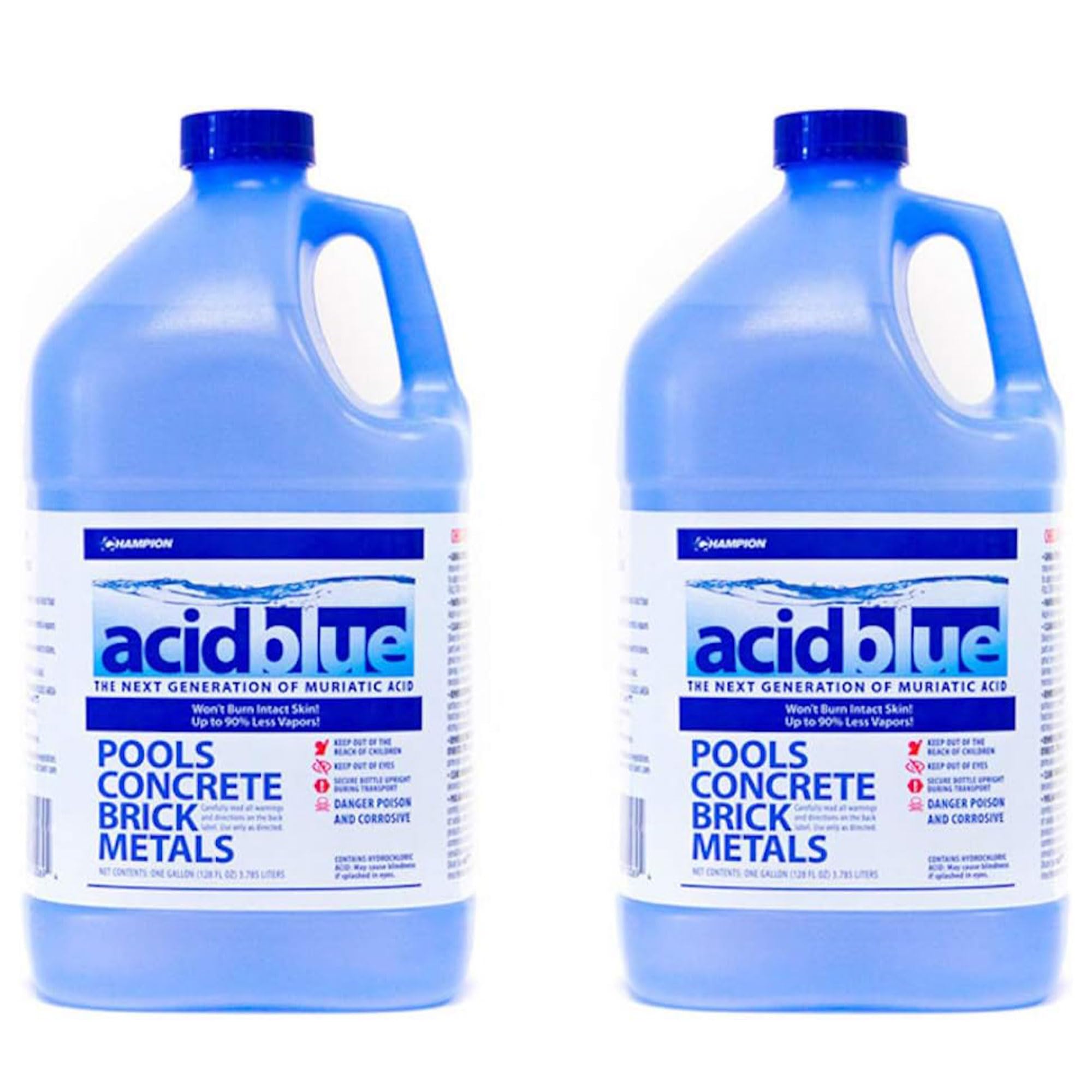 CPDI Champion Acid Blue 2-pack bottle for safer storage and handling
