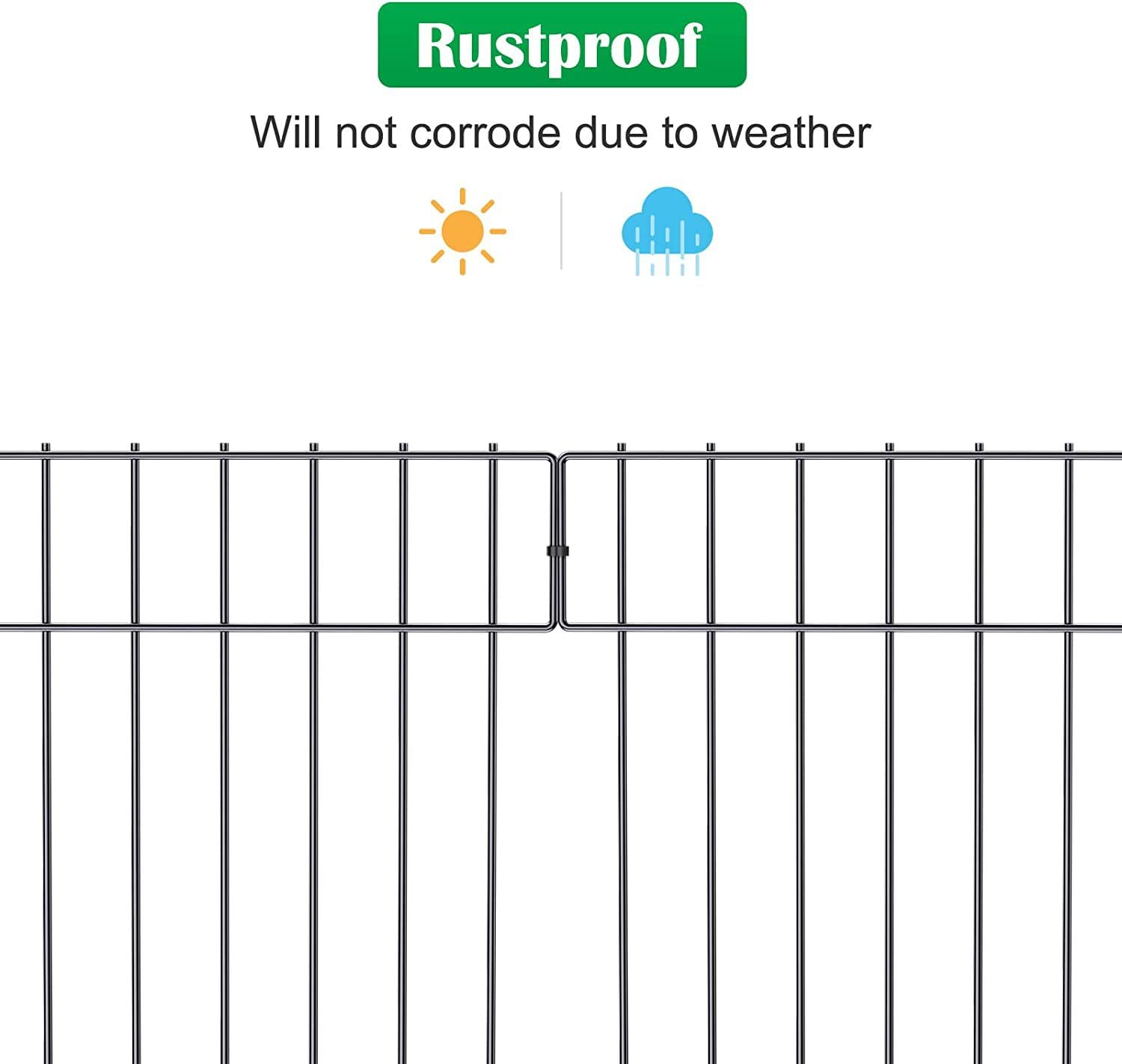 CPTC FLRAE weatherproof garden border blocks small animals and protects plant beds