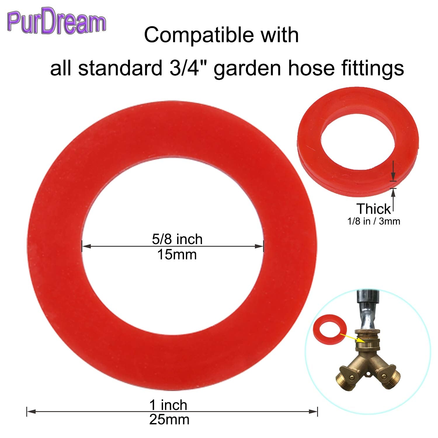 CPWUFIYD 3/4-inch hose fittings – durable seals reduce leaks.
