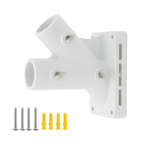 CQ Garden flag pole holder on outside wall fits 1-inch poles securely