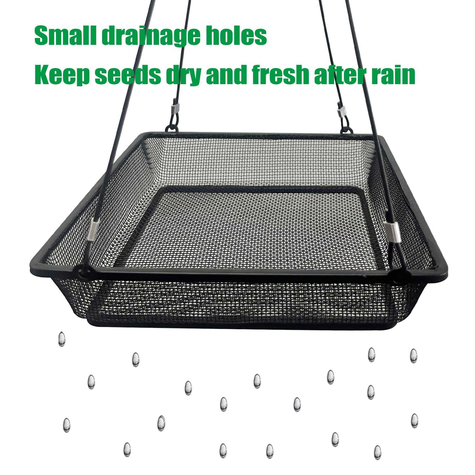 CQAIRIOU garden-ready feeder tray adds natural charm to your backyard