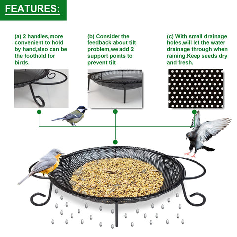 CQAIRIOU powder-coated finish resists rust for year-round outdoor use.