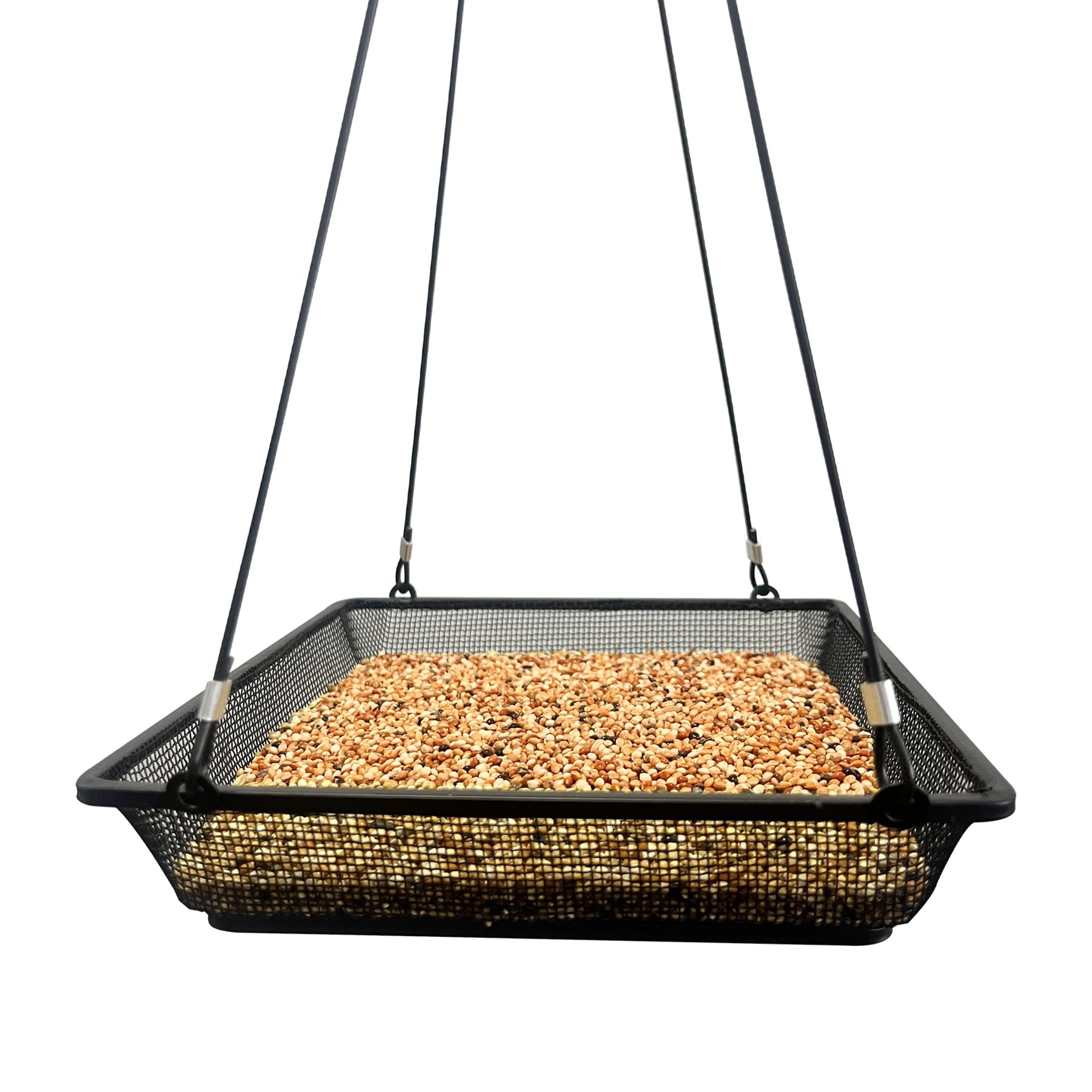CQAIRIOU seed tray loaded for birds, inviting fluttering visitors to your yard
