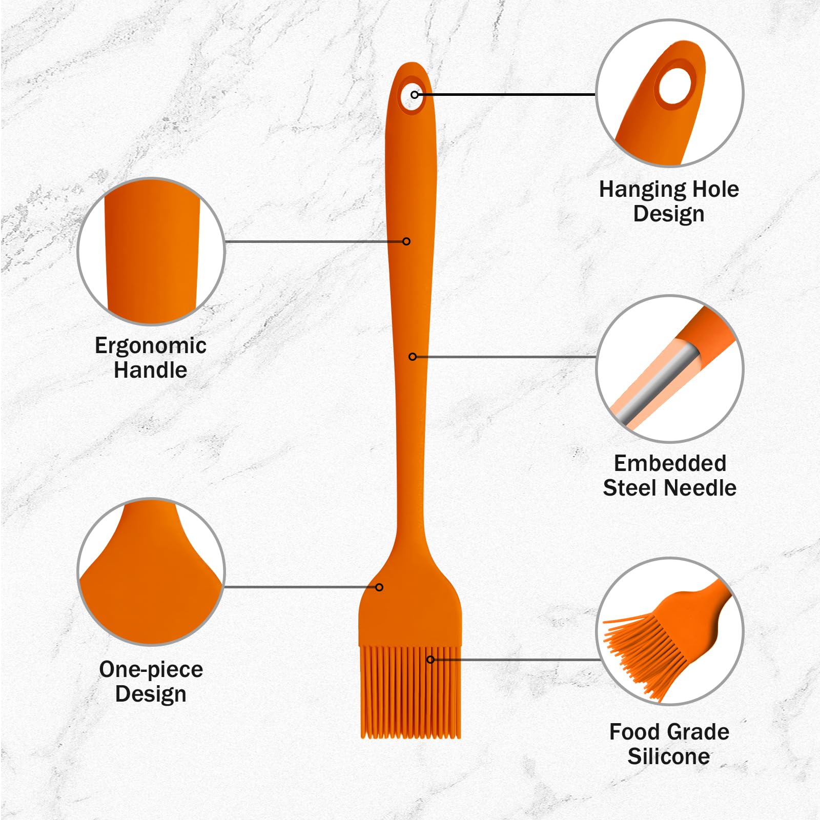 Craebuer brush applying oil, butter, or sauce.