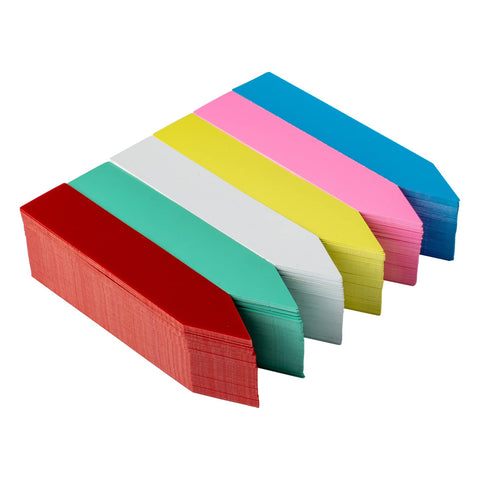 Crafjie plant labels in red for quick seedling sorting and durable outdoor use.