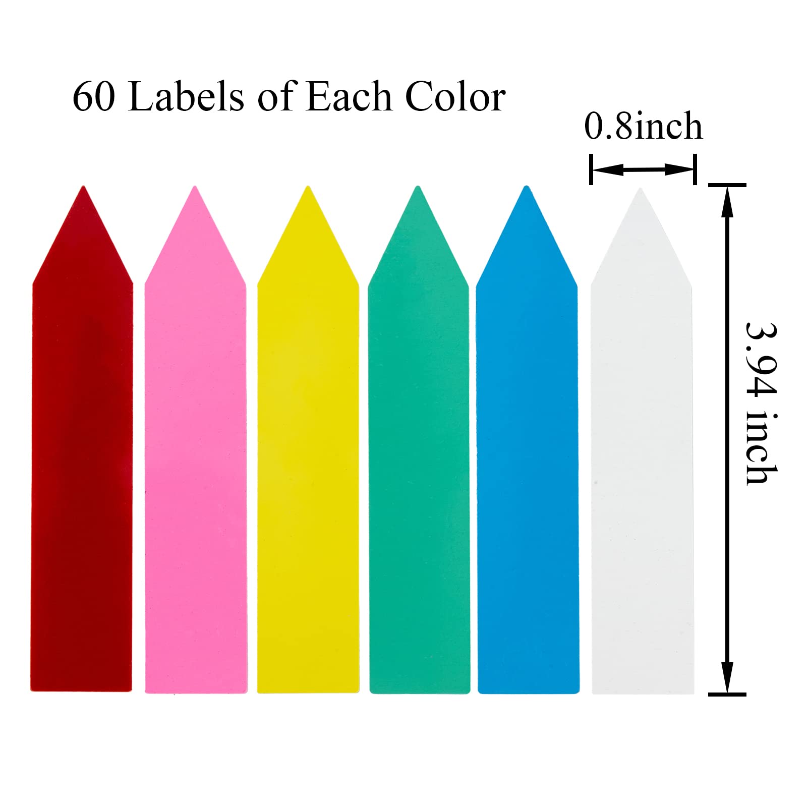 Crafjie colorful plant markers for organized gardens.