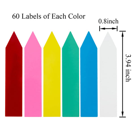 Crafjie colorful plant markers for organized gardens.
