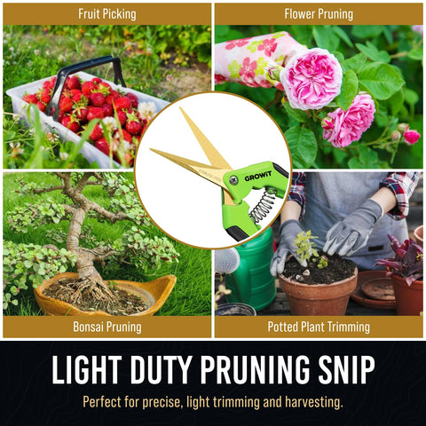 Craft911 easy-maintenance garden shears simplify cleaning and upkeep.