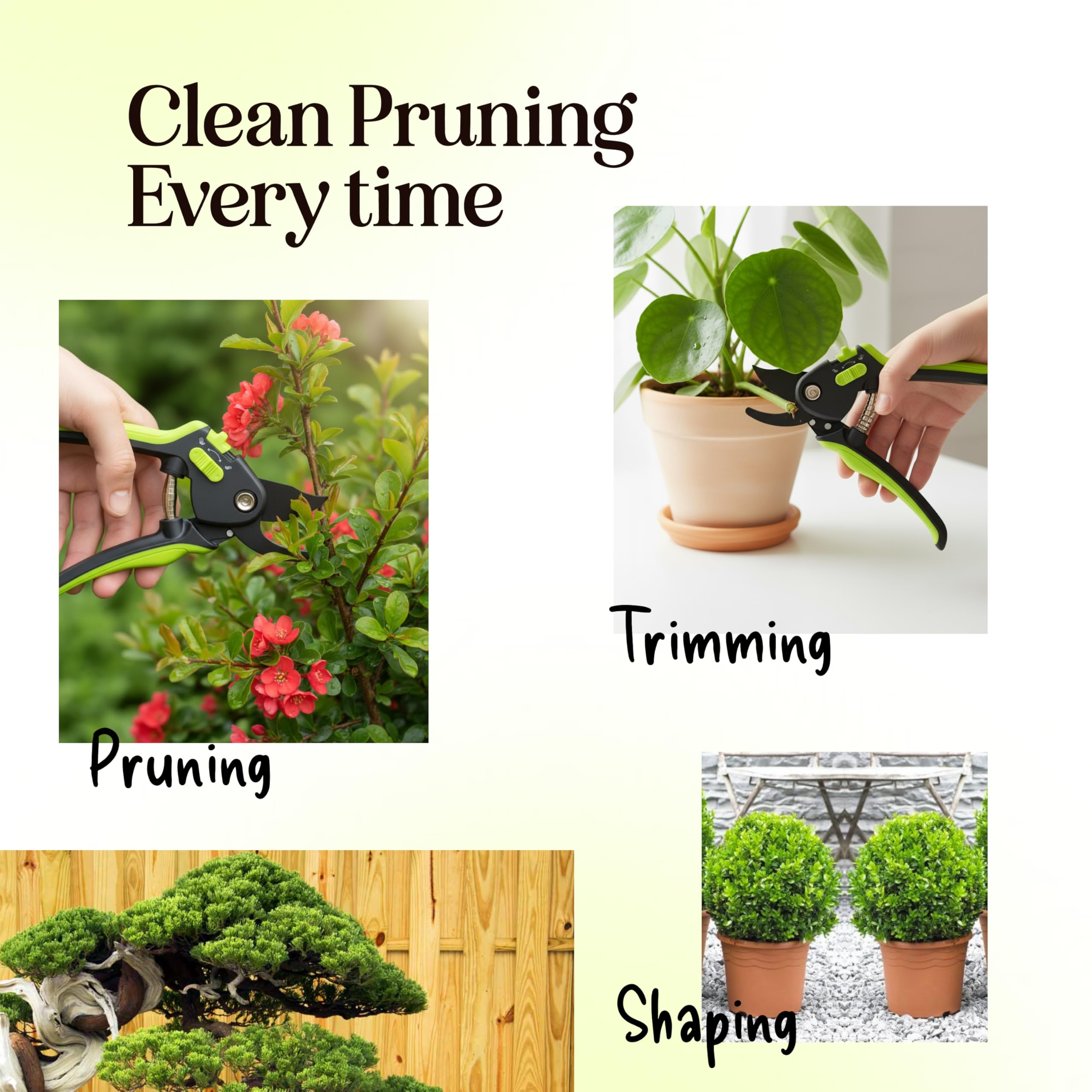 Craft911 ergonomic non-slip grip reduces hand fatigue during trimming