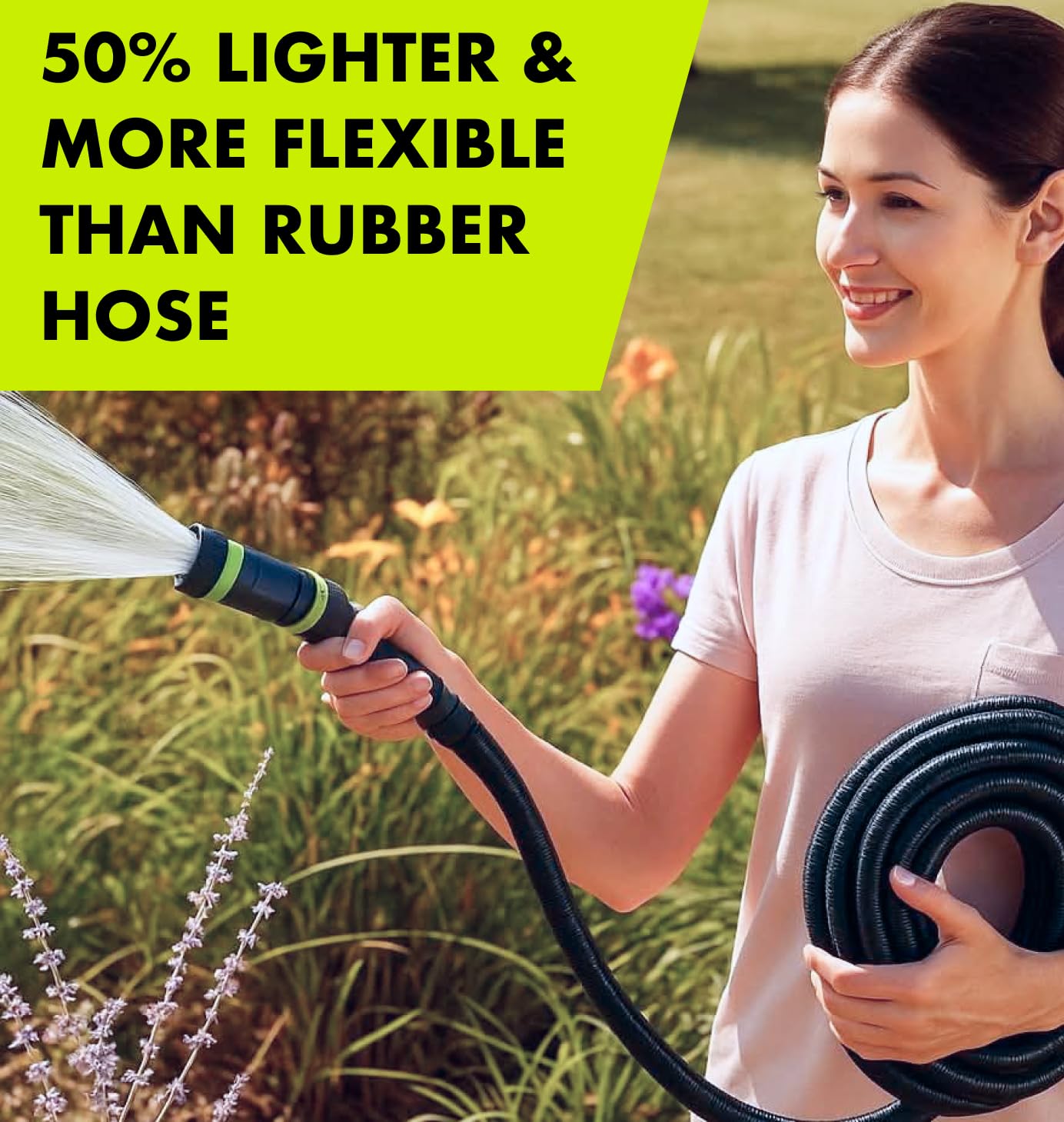 Craft911 GrowIt kink-free design prevents tangles during outdoor chores