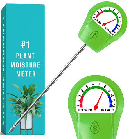 Craft911 GrowIt moisture meter in pot shows quick moisture reading