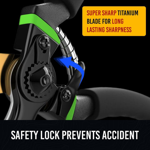 Craft911 senior-friendly pruning shears demonstrating easy grip and reduced fatigue