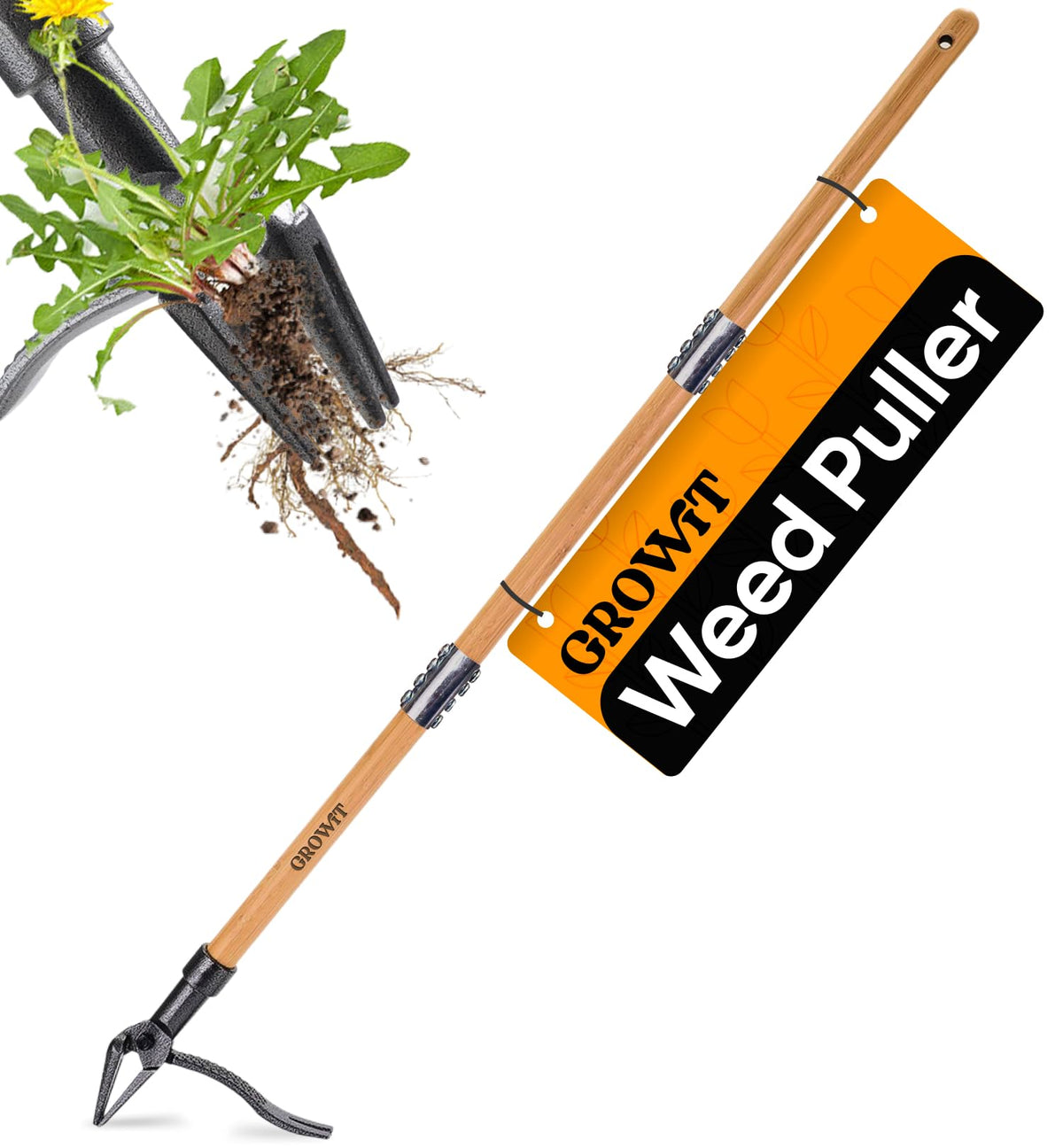 Craft911 stand up weed puller with long handle for easy weed removal.
