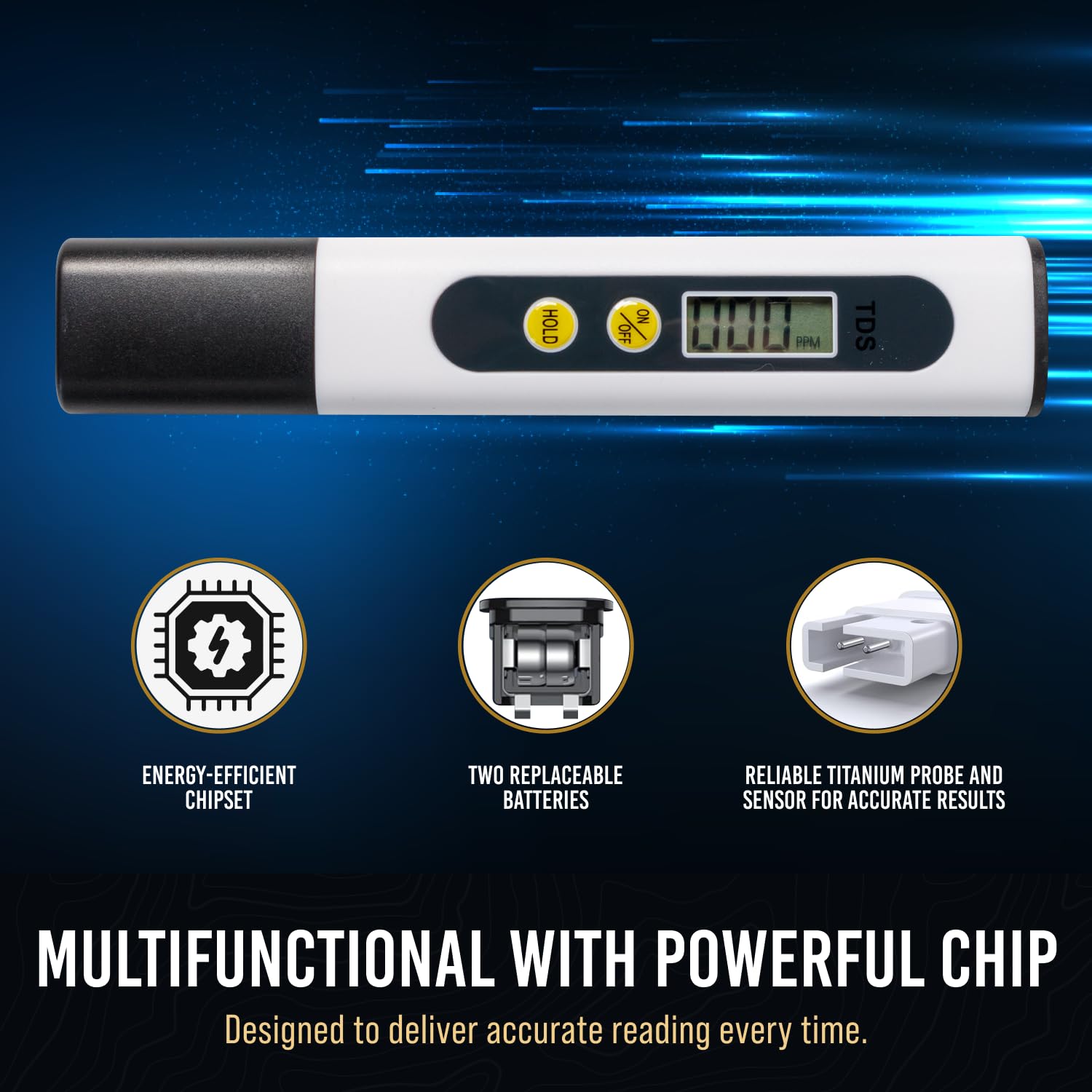 Craft911 TDS Meter measuring water in real-life conditions for accuracy.