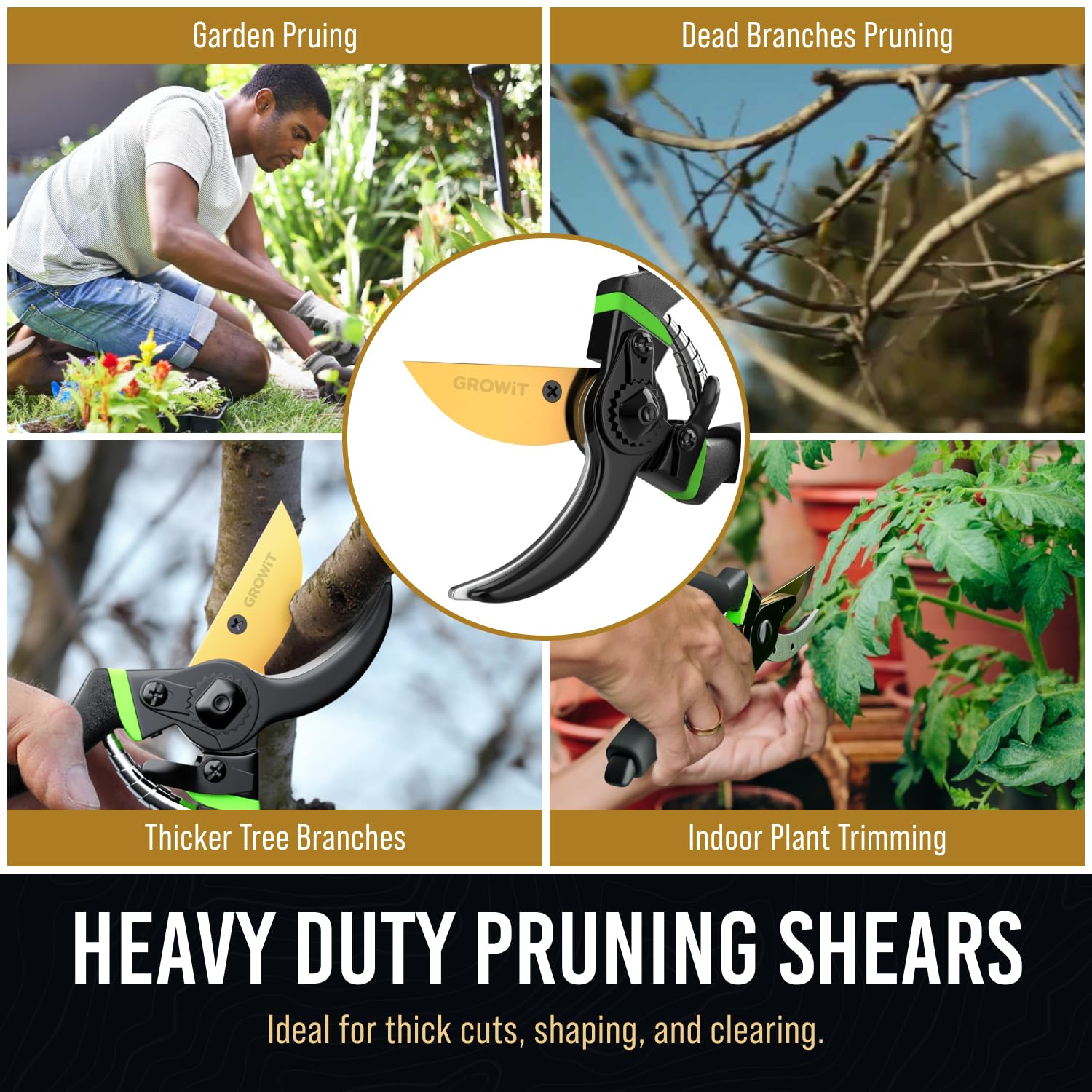 Craft911 versatile garden shears ideal for flowers, shrubs, and light vegetables.