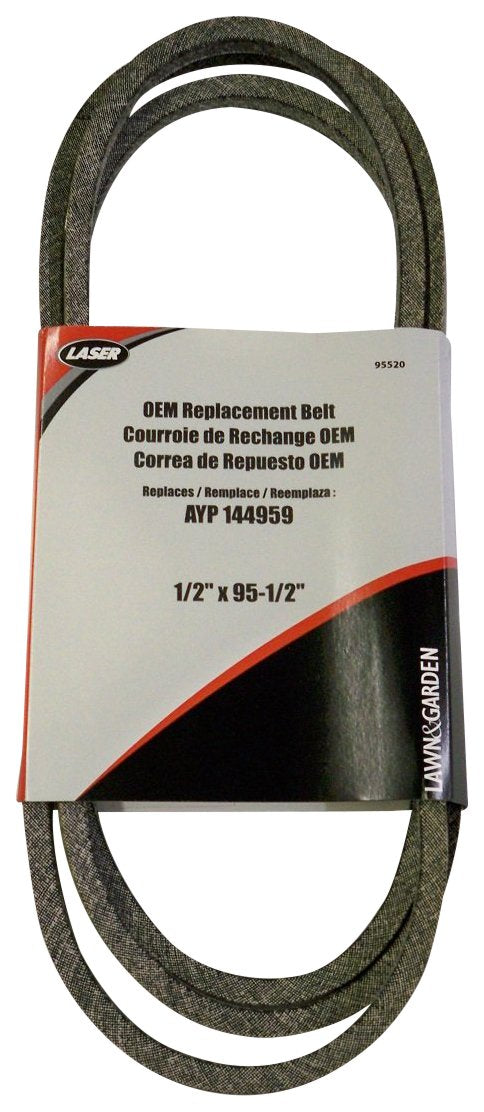 Craftsman 144959 deck belt close-up, OEM-grade replacement for reliable mower performance