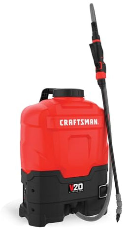 CRAFTSMAN 20V backpack sprayer with padded harness reduces fatigue during long sessions.
