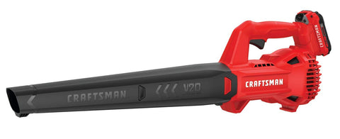 Craftsman 20V blower includes battery and charger for immediate setup