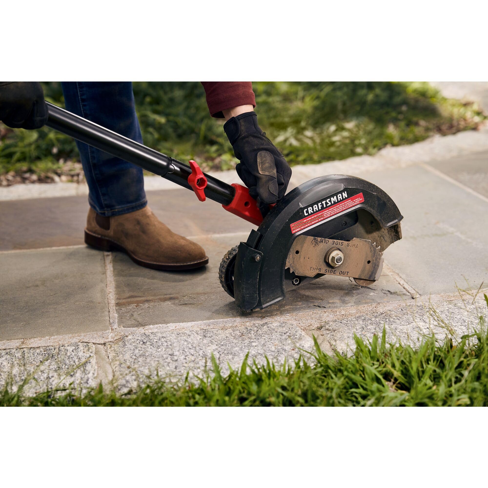 Craftsman 20V Edger battery not included—battery sold separately.
