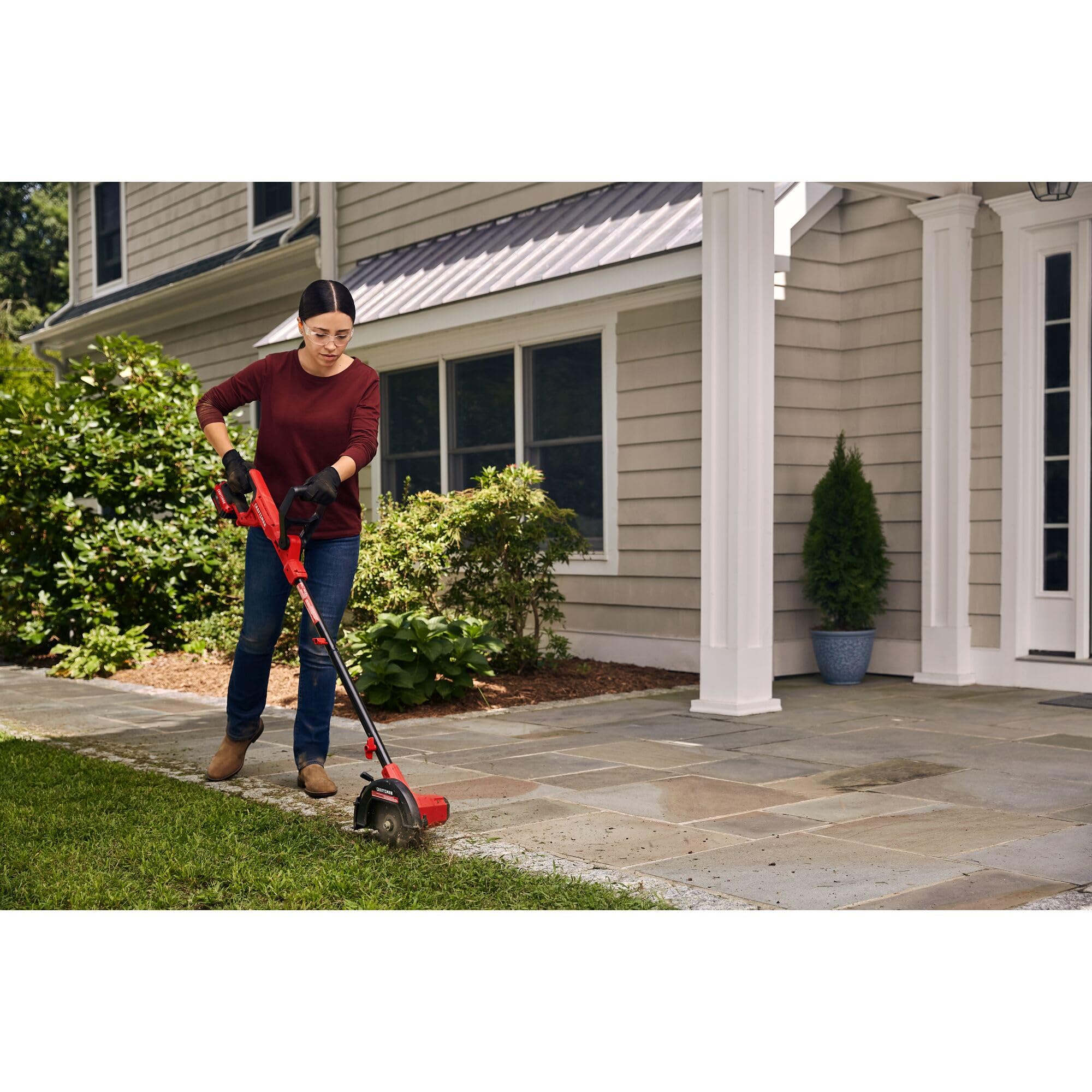 Craftsman 20V Edger compatible with the V20 platform for versatile power tools.