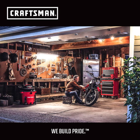 CRAFTSMAN basement and garage cleaning tool for multi-surface use.