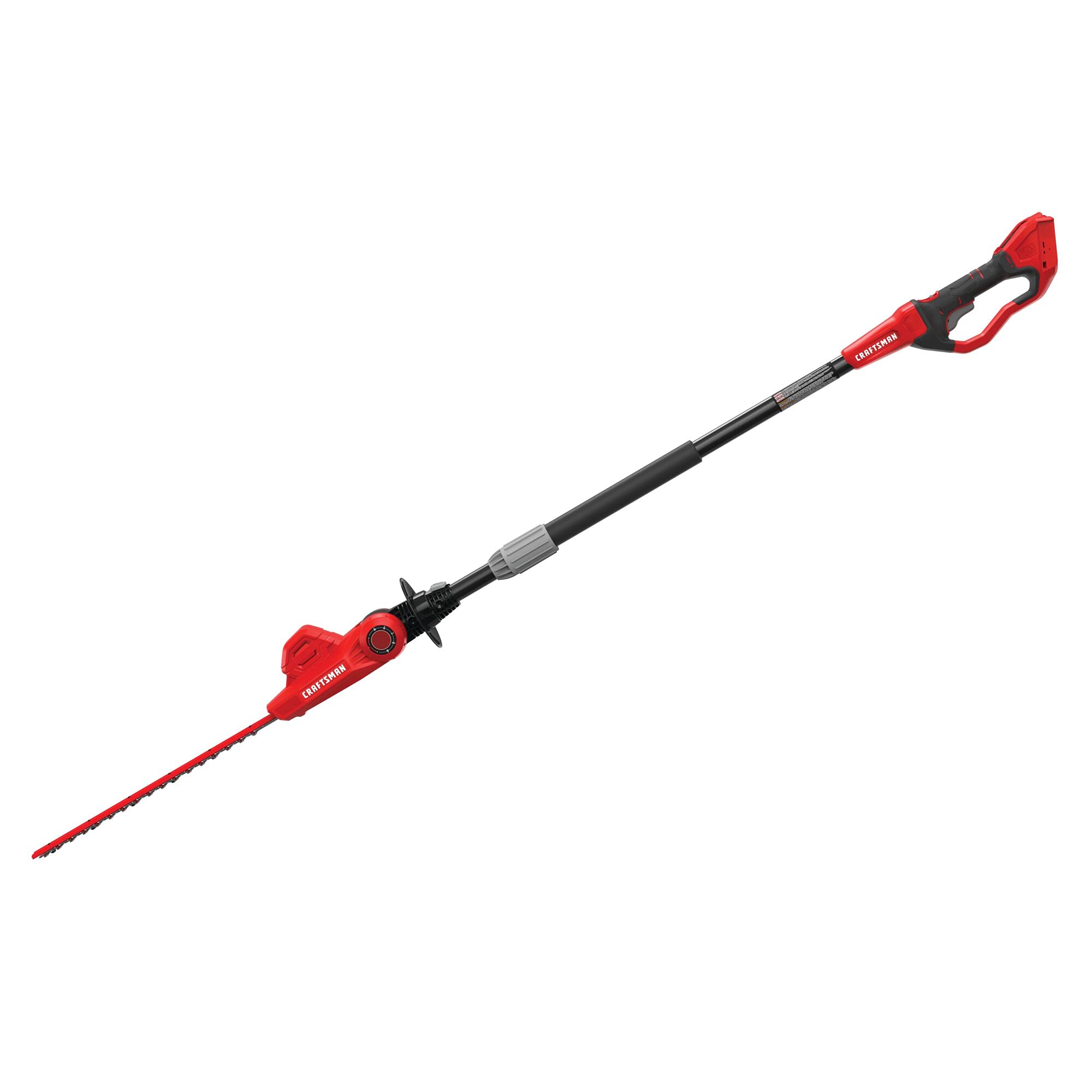 18-inch dual-action blades on the CMCPHT818B slice through medium branches.