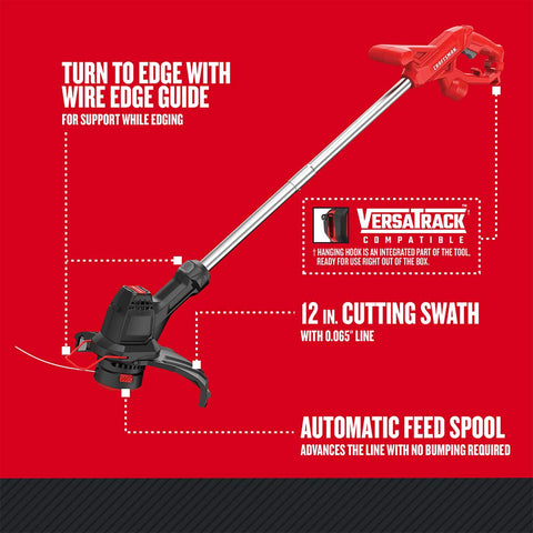 Craftsman CMEST900 automatic feed spool reduces stops during trimming