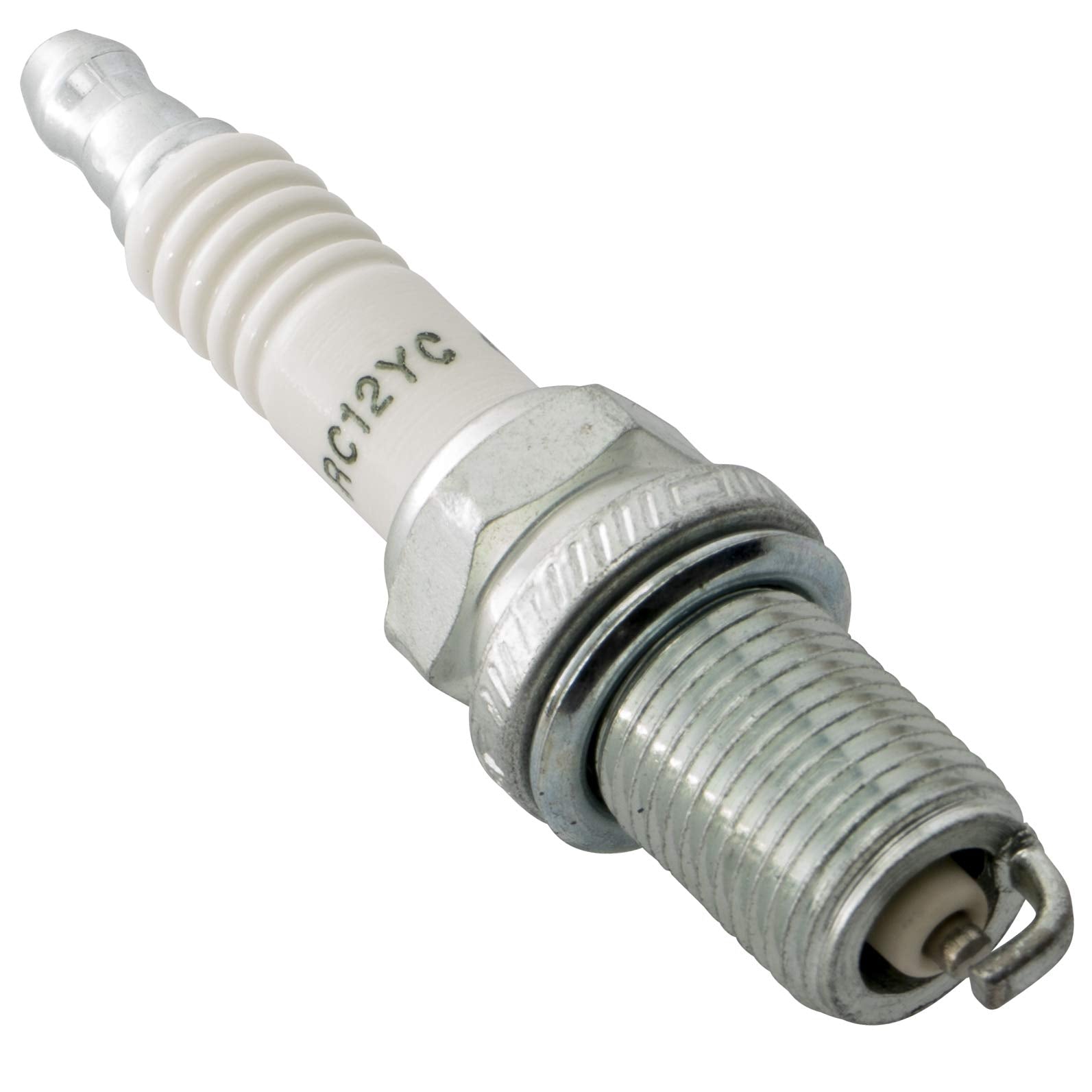 Craftsman CMXGZAM250017 black spark plug tip ready for seasonal replacement.
