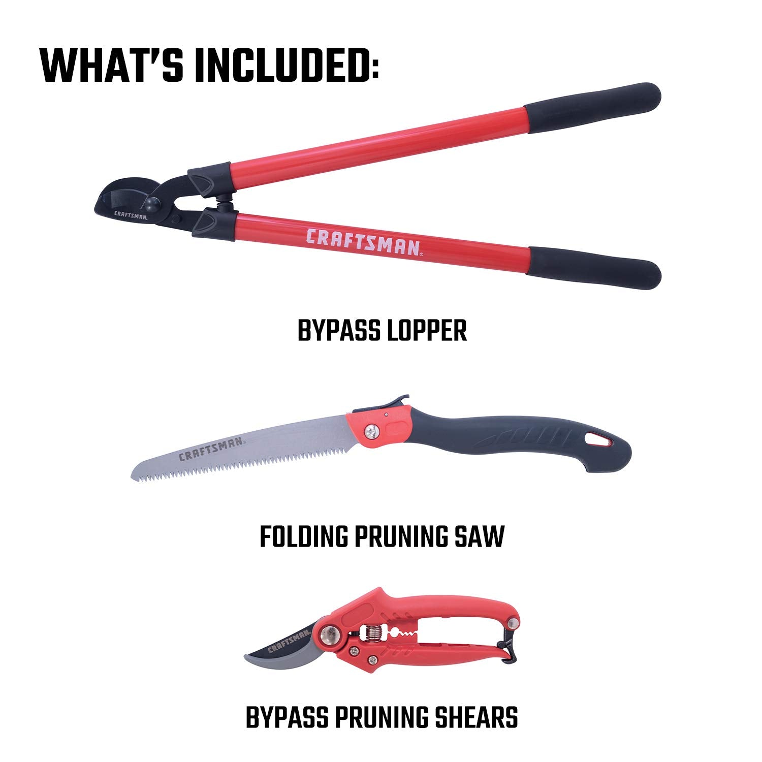 Craftsman CMXMKIT0170 bypass lopper cutting thick branches with control