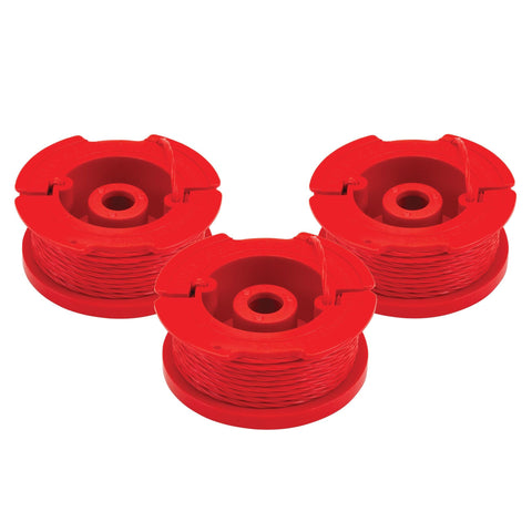 CRAFTSMAN twist-line spool 0.08 in, 3-pack for easy replacements.