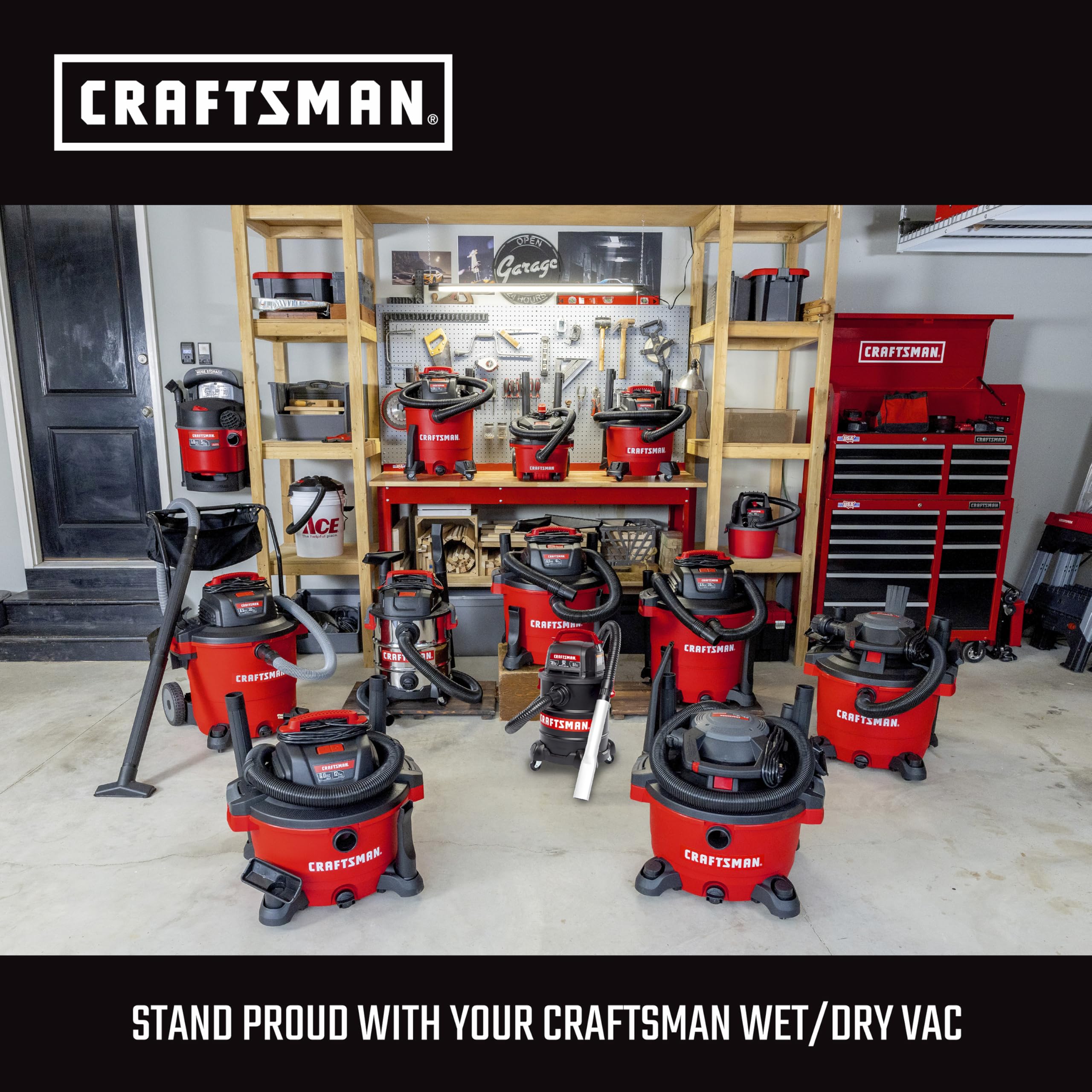 CRAFTSMAN compatible with 1-1/4 in hose for broad use.