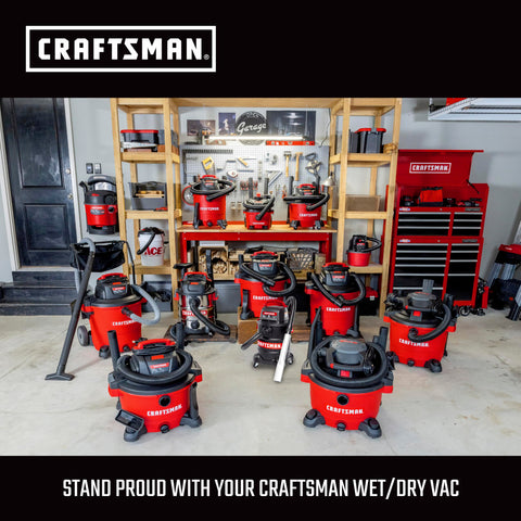 CRAFTSMAN compatible with 1-1/4 in hose for broad use.