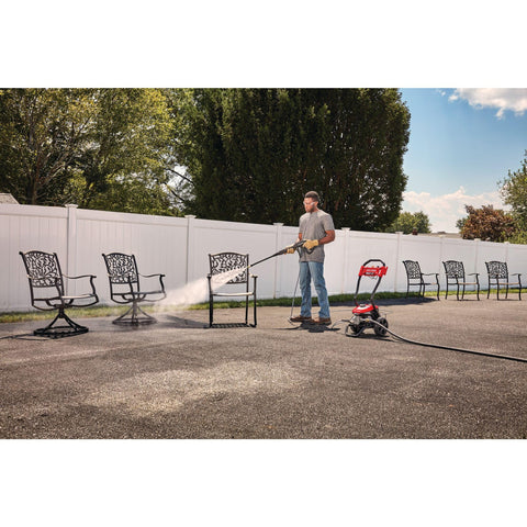 Craftsman CMEPW1900 35-foot cord extends reach from outlets.