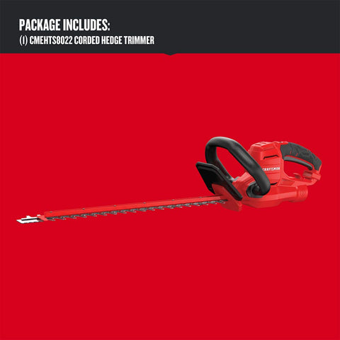 Craftsman hedge trimmer with 3.8A motor delivers strong trimming power