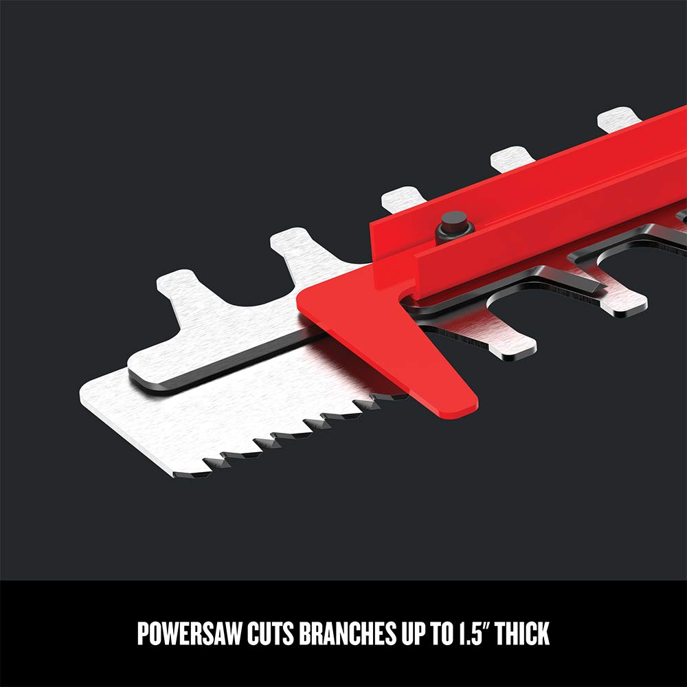 Craftsman hedge trimmer 1.5-inch cut capacity supports clean lines