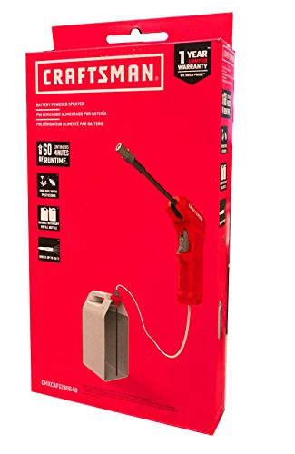 CRAFTSMAN integrated locking trigger for on-demand spraying.
