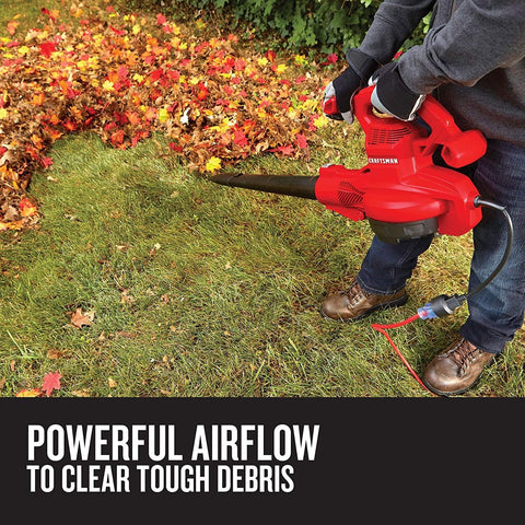 CRAFTSMAN interchangeable nozzles optimize airflow for different tasks.