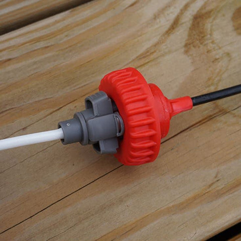 CRAFTSMAN lightweight motor and chemical resistant gear pump for robust spraying.