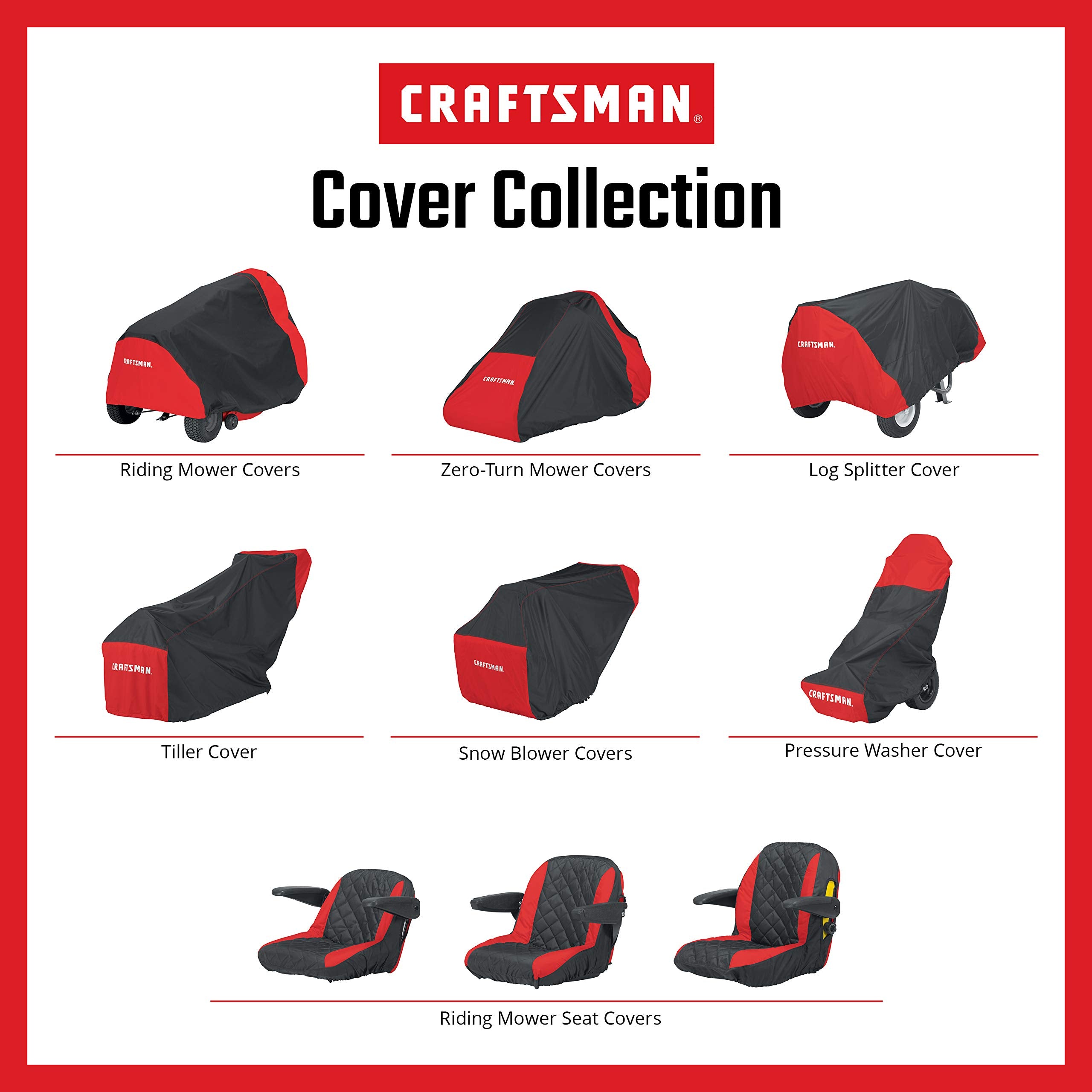 CRAFTSMAN outdoor equipment cover matching collection keeps gear cohesive outdoors.
